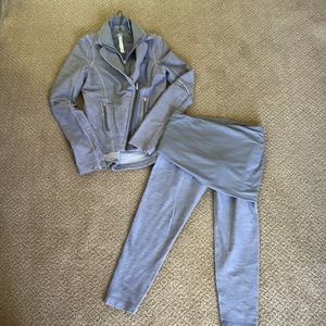 stylish workout outfit jacket 6 pants 8   never been worn